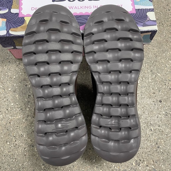 Skecher On-the-GO Joy Sherpa Lined Ankle Boots Happily Cozy - chocolate size 10 - Picture 15 of 16